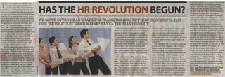 Times Ascent -  Has the HR revolution begun