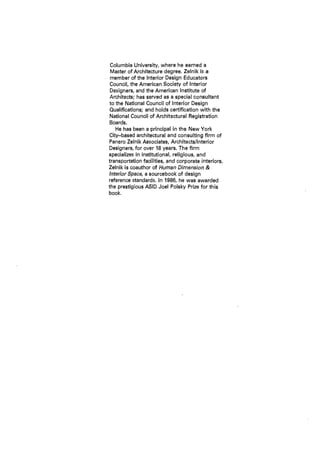 Time saver standards for interior design