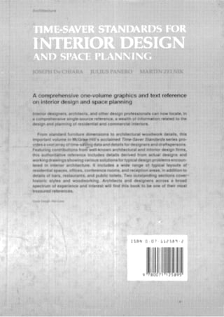 Time saver standards for interior design