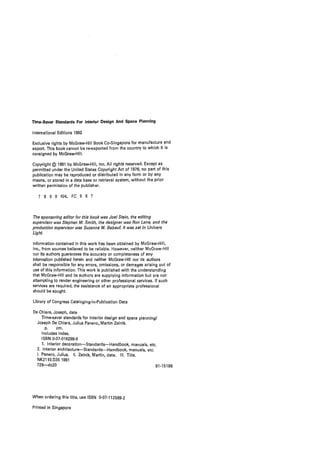 Time saver standards for interior design