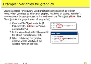 Time Saving Techniques Using Author-It
