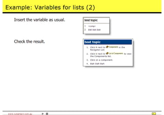 Time Saving Techniques Using Author-It