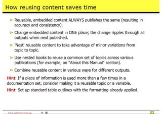 Time Saving Techniques Using Author-It