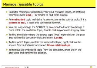 Time Saving Techniques Using Author-It