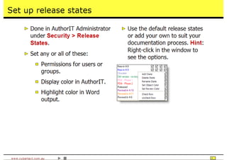Time Saving Techniques Using Author-It