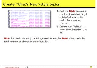 Time Saving Techniques Using Author-It