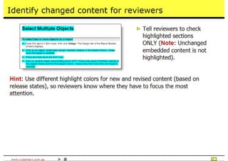 Time Saving Techniques Using Author-It