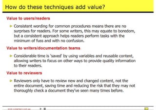 Time Saving Techniques Using Author-It