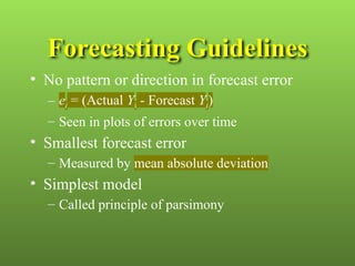 timeseries and forecasting components and their types | PPTX