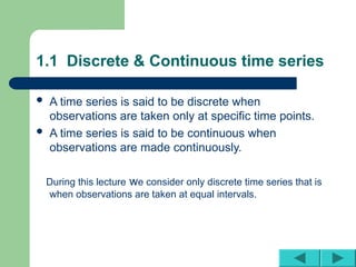 TIME SERIES 1.ppt ddfdgfdfdfdfdfdyygyyyyyy | PPT