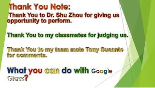 Time Series Forecasting for Google Inc. and Break-even analysis for Google glass.