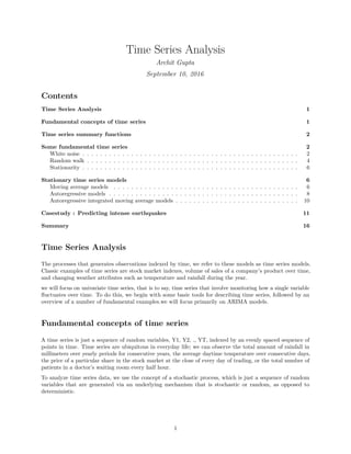 Time Series Analysis with R | PDF