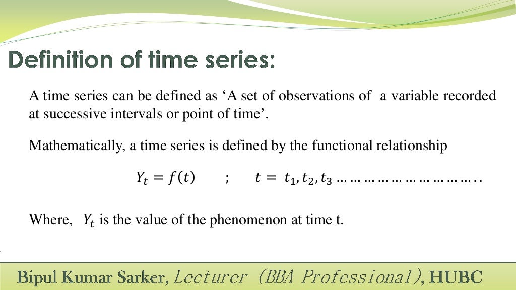 Time series Analysis