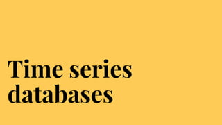 Time series databases | PDF