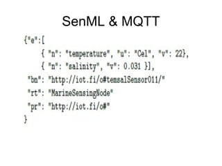 SenML & MQTT
 