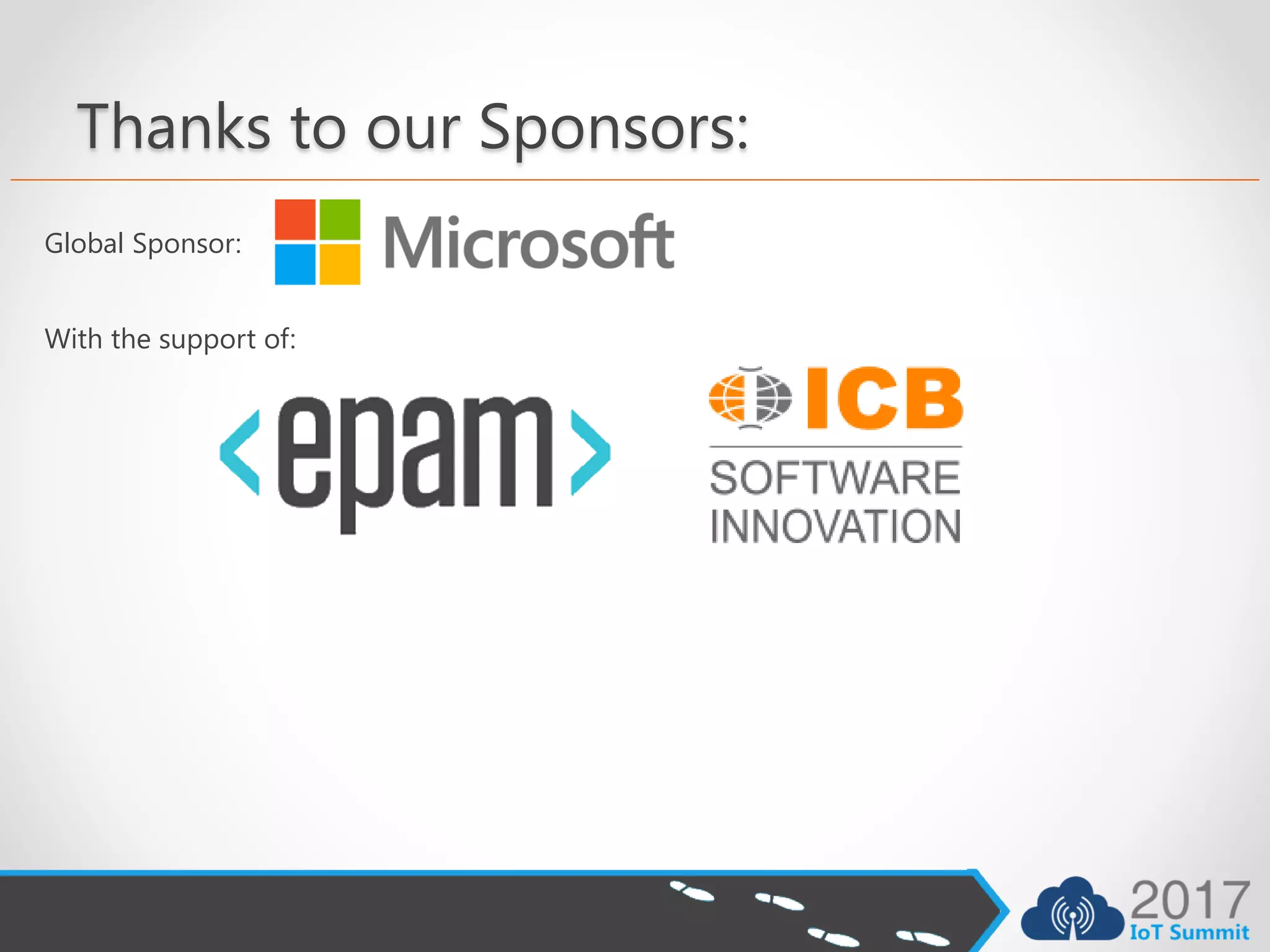 Thanks to our Sponsors:
Global Sponsor:
With the support of:
 