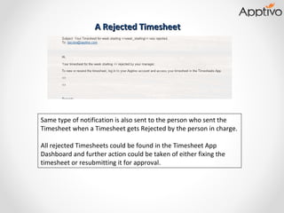 Time sheet app | PPT
