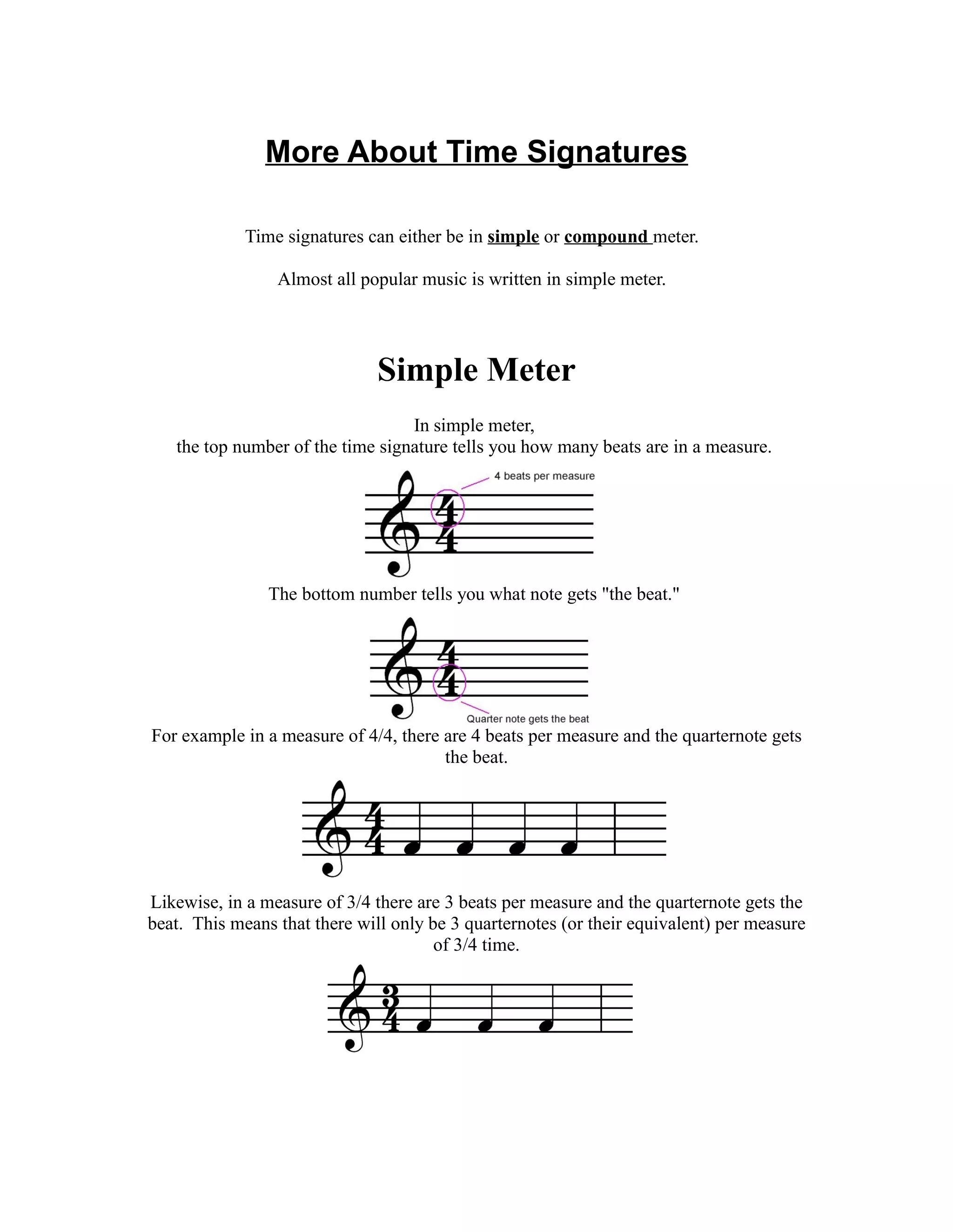 Time Signatures