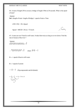 Time speed and idistance | PDF