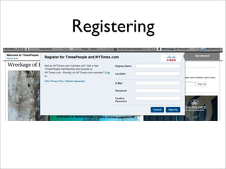 Registering
 