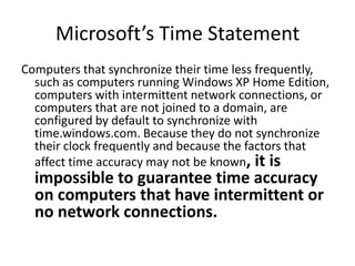 Time Stamp Analysis of Windows Systems | PPTX