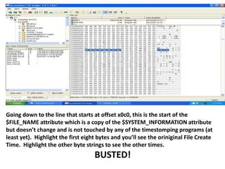 Time Stamp Analysis of Windows Systems | PPTX