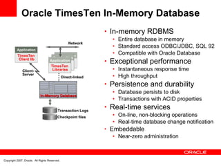 TimesTen Overview | PPT