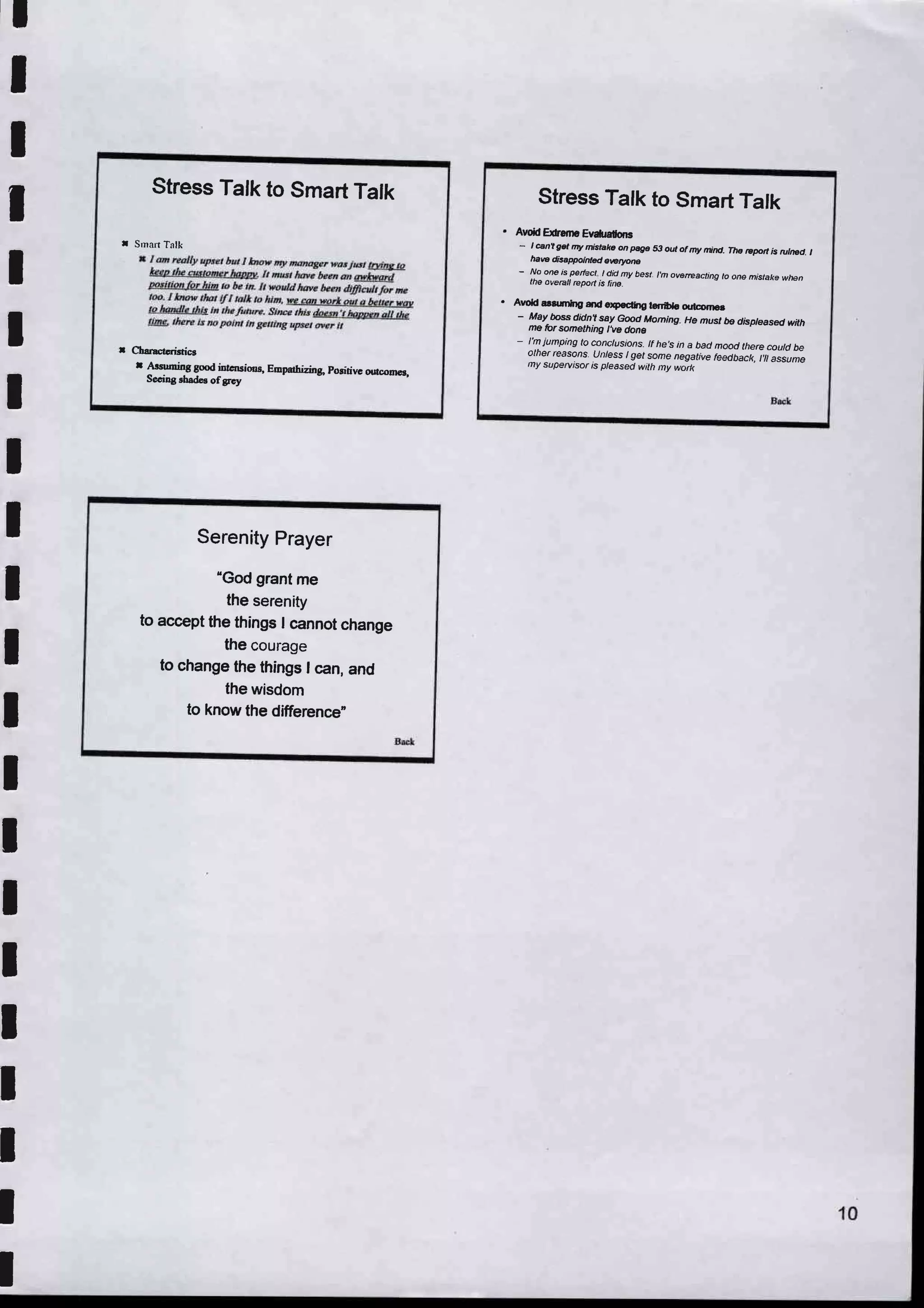 Time & stress management