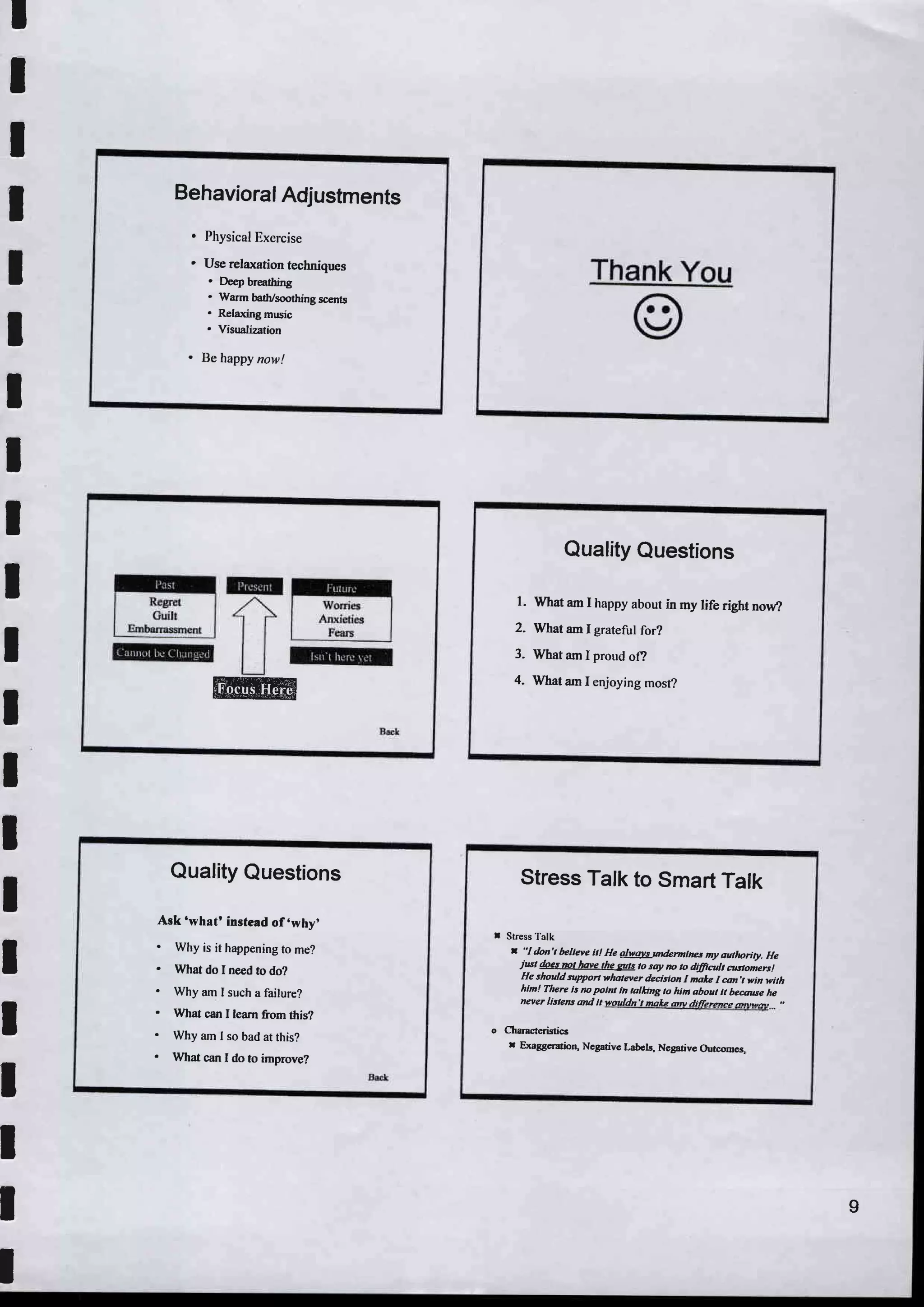 Time & stress management