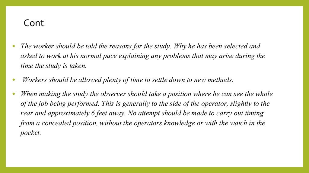 time-study
