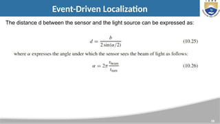 55
Event-Driven Localization
The distance d between the sensor and the light source can be expressed as:
 