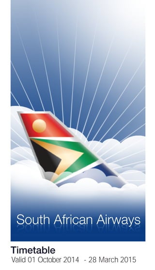 South African Airways Timetable