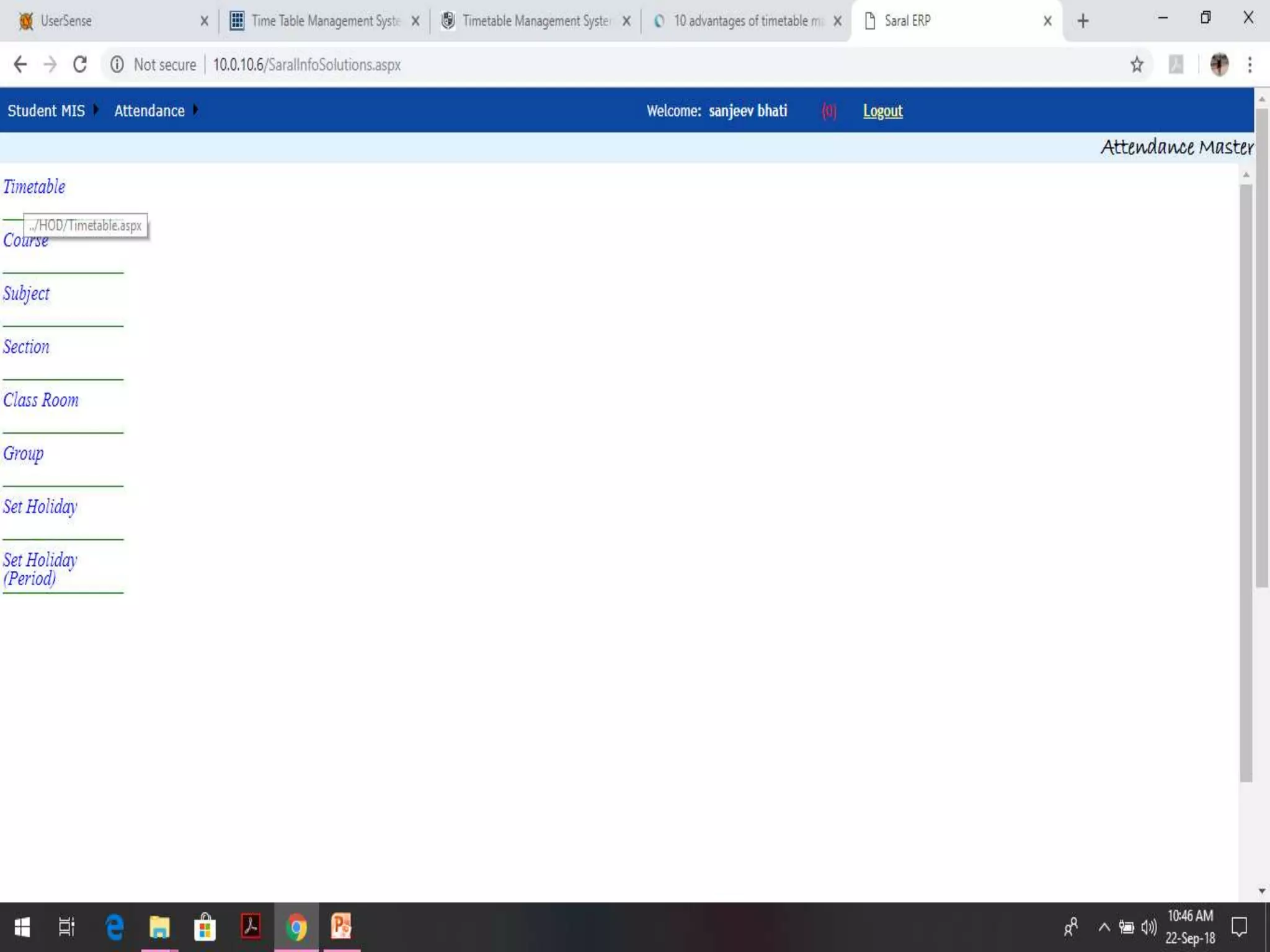 Time table management system | PPTX