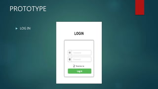 PROTOTYPE
 LOG IN
 