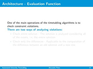 Automated University Timetabling | PPT