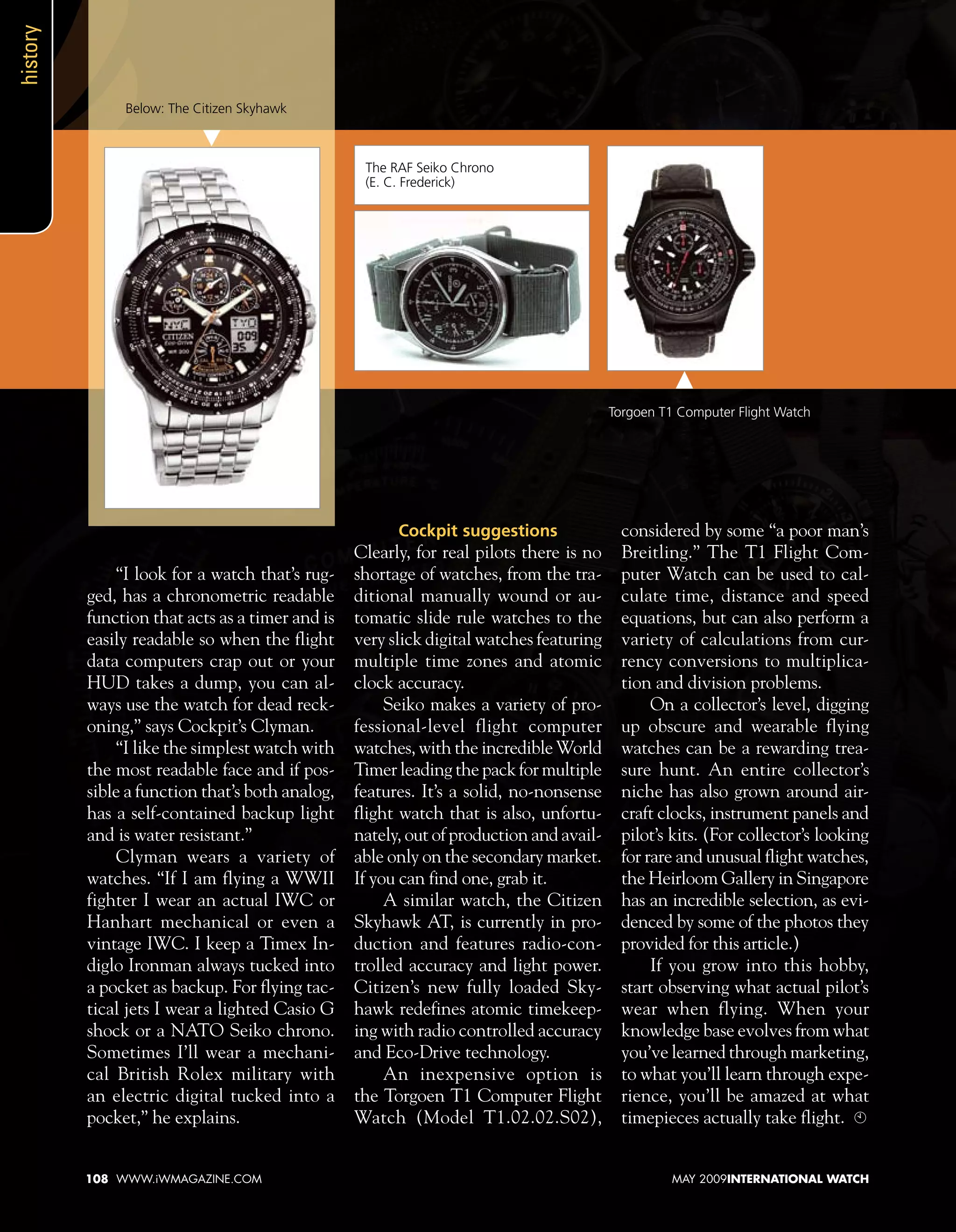 Time Takes Wing: A history of aviation watches | PDF