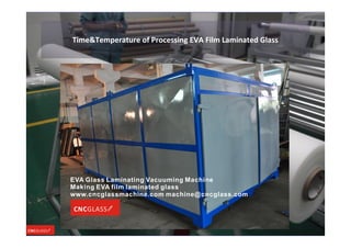 Time&Temperature of Processing EVA Film Laminated Glass
 