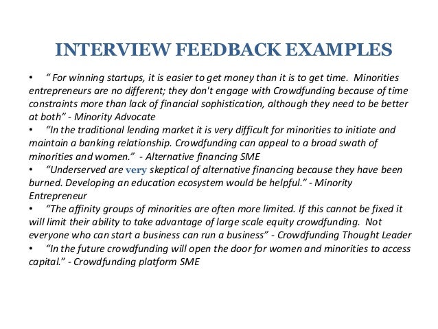 Giving interview feedback to candidates examples Giving interview feedback to candidates examples