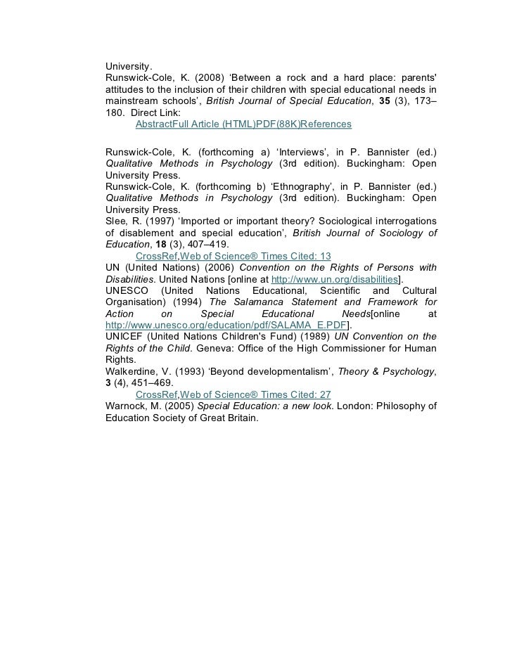 Phd thesis on inclusive education