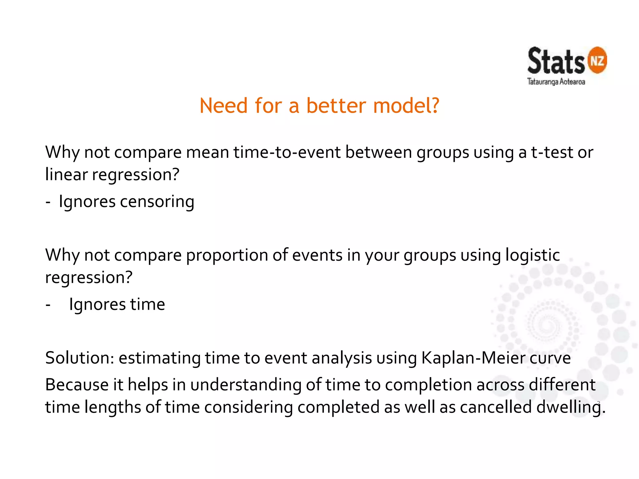 Time to event analysis | PPTX