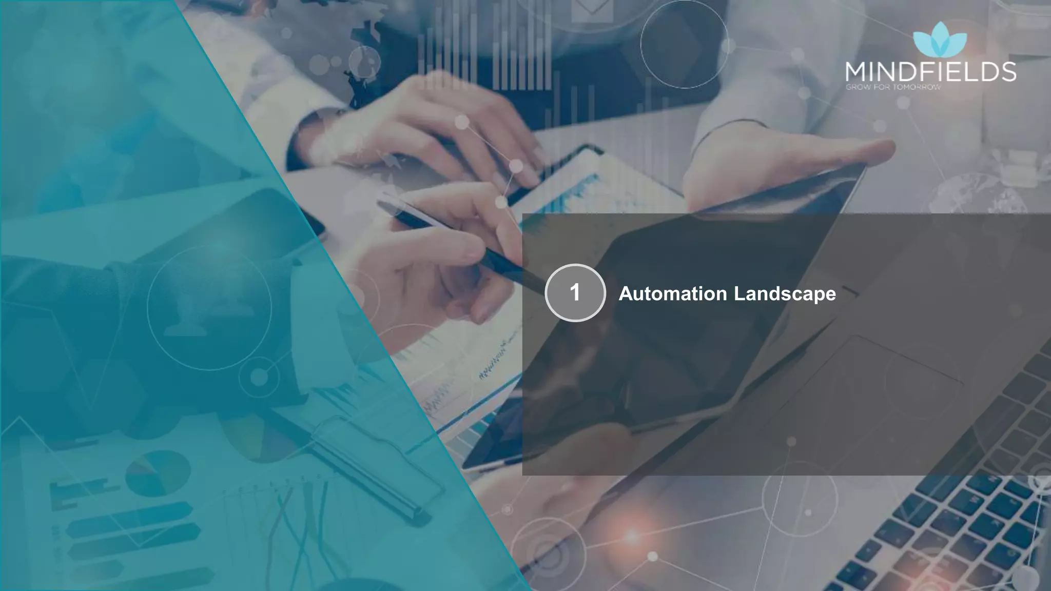 © 2020 Mindﬁelds. All rights reserved. STRICTLY PRIVATE AND CONFIDENTIAL
Automation Landscape1
6
 