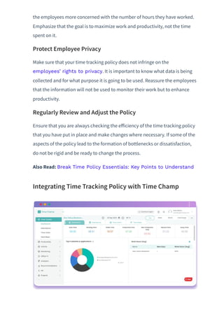 Time Tracking Policy: Why They Matter & How to Get It Right | PDF
