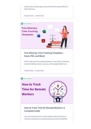 Time Tracking Policy: Why They Matter & How to Get It Right | PDF
