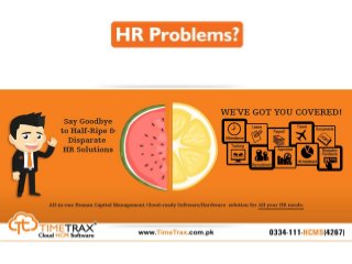 TimeTrax HRIS - Human Resource Management Software (HCMS / HRMS)