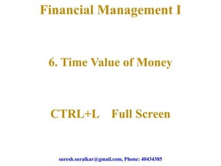 Time value of money   1