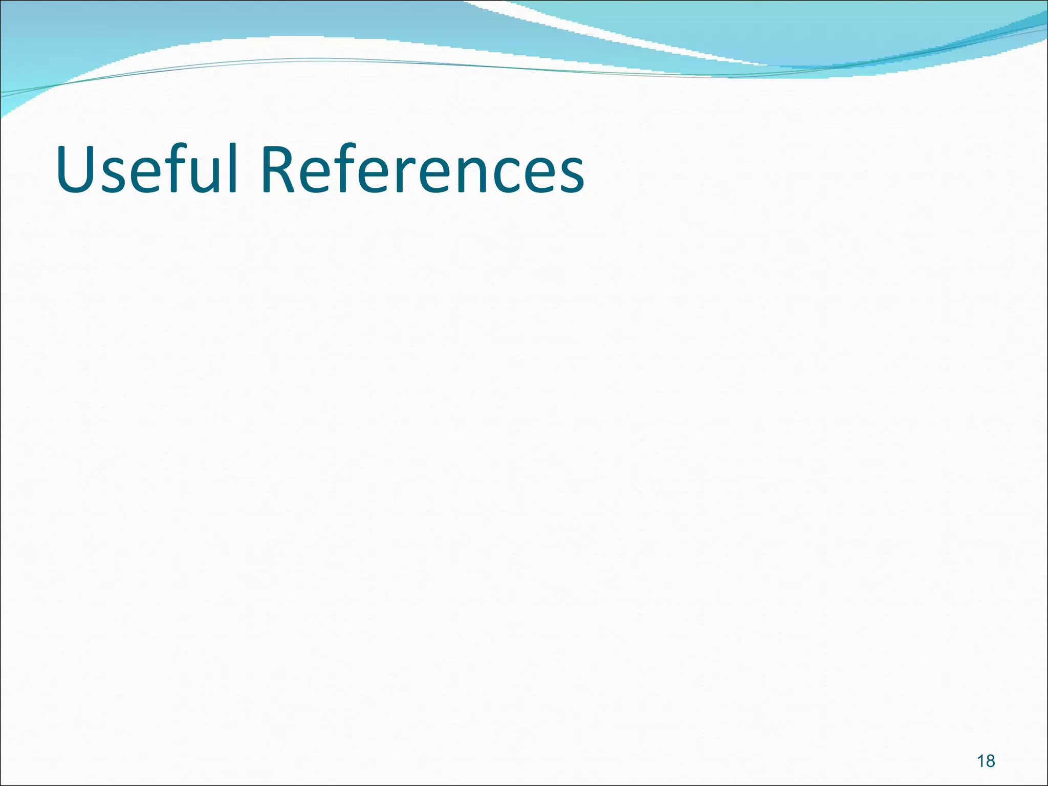 Useful References 