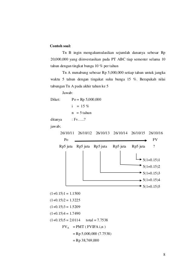 Contoh soal time value of money