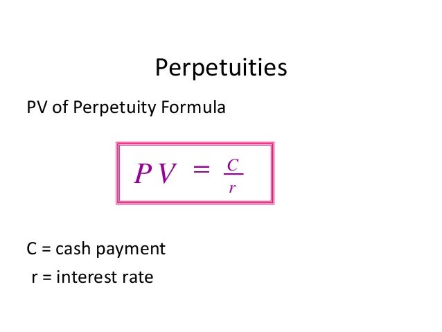 pv of annuity formula