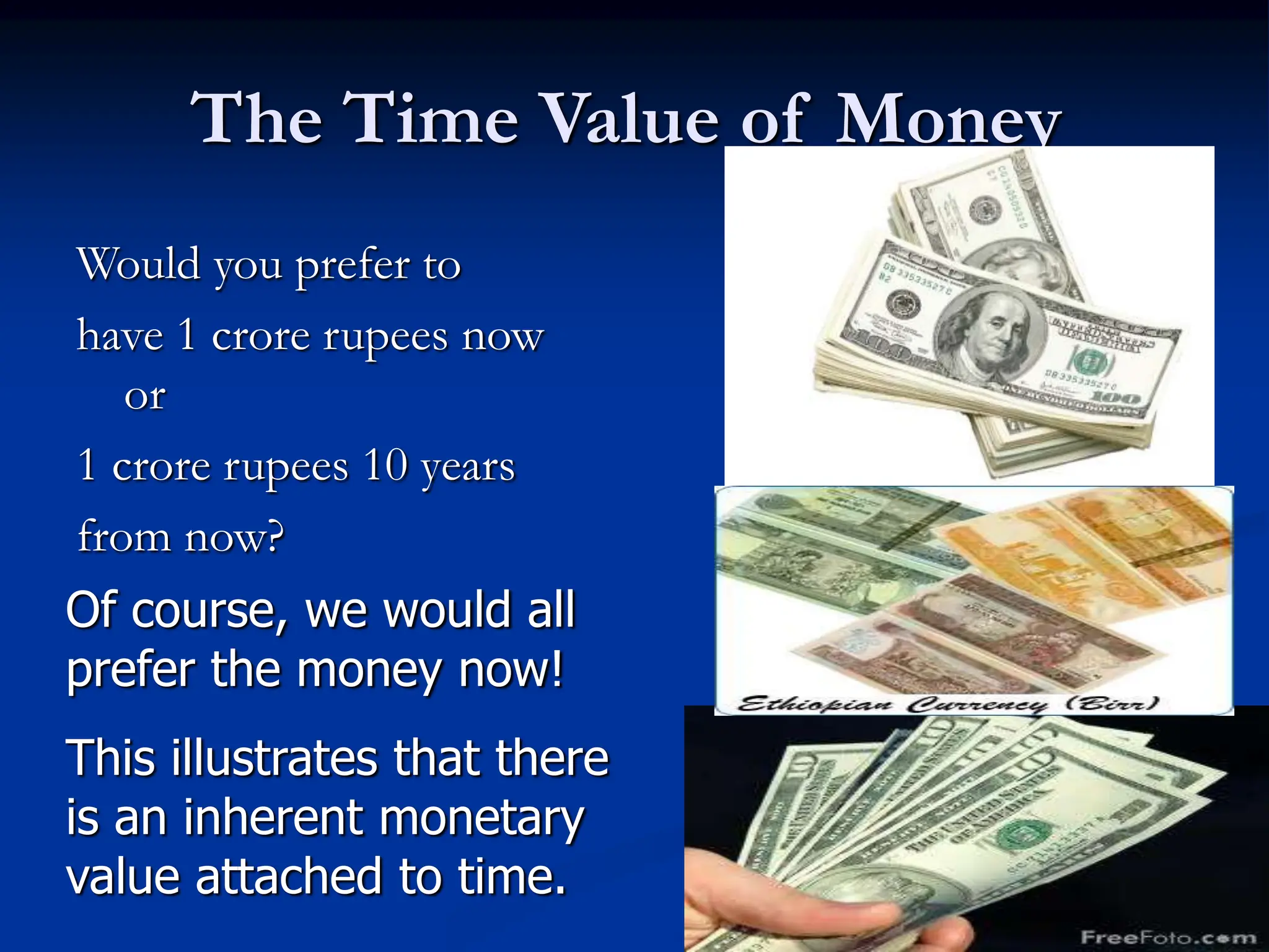 TIME VALUE OF MONEY IS VERY IMPORTANT.ppt