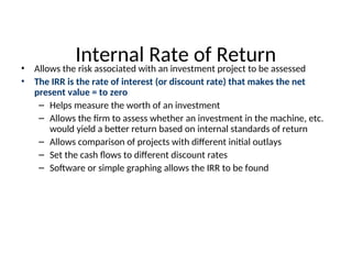 Time value of money for MBA programme for College | PPT